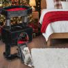 imageBEWISHOME Cat Tree Tower for Indoor Gothic Cat Trees with Coffin Bed Cat Condo Cat House with Scratching Posts Cat Shelves with Spider Toy Pet Play Black with Red MMJ95R