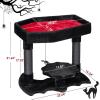 imageBEWISHOME Cat Tree Tower for Indoor Gothic Cat Trees with Coffin Bed Halloween Cat House with Scratching Posts Cat Shelves for Kitten Spider Toy Spooky Coffin Black with Red Small MMJ91RBlack and Red