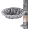 imageBEWISHOME Cat Tree for Indoor Cats 663 Inch MultiLevel Large Cat Tower with Plush Top Perches Sisal Scratching Post Cat Play House Kitty Activity Center MMJ14L