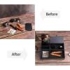 imageBEWISHOME Mens Valet Tray Dresser Organizer Nightstand Organizer for Mens Accessories Jewelries Carbon Fiber Faux Leather Black SSH06CCarbon Fiber