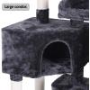 imageBEWISHOME MultiLevel Cat Tree Tower for Indoor Cats with Sisal Scratching PostsPerches Cat Condo Furniture for Large Cats Kitty Activity Center Kitten Play House Grey MMJ05B