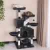 imageBEWISHOME MultiLevel Cat Tree Tower for Indoor Cats with Sisal Scratching PostsPerches Cat Condo Furniture for Large Cats Kitty Activity Center Kitten Play House Grey MMJ05B