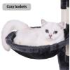imageBEWISHOME MultiLevel Cat Tree Tower for Indoor Cats with Sisal Scratching PostsPerches Cat Condo Furniture for Large Cats Kitty Activity Center Kitten Play House Grey MMJ05B