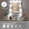 imageBEWISHOME Vanity Desk Girls Vanity Set with Mirror and LightsSmall Makeup Vanity Table with 5 Drawer ampamp StoolDressing Table with 3 Colors Lighting Adjustable Brightness for Girls White FST07W10 bulbs