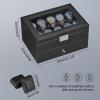 imageBEWISHOME Watch Case 20Slot Watch Box Organizer for Men Watch Case with Large Glass Lid Watch Travel Case Removable Watch Pillows Mens Jewelry Box Watch Display Case Watch Storage Black SSH04CBlackBlack