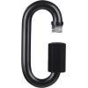 imageBEWISHOME D Shape Locking Carabiner Black Quick Links Chain Links Heavy Duty Durable Chain ConnectorBlack HDK03Black 8 PCS