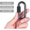 imageBEWISHOME D Shape Locking Carabiner Black Quick Links Chain Links Heavy Duty Durable Chain ConnectorBlack HDK03BlackM84PACK