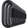 imageBEWISHOME D Shape Locking Carabiner Black Quick Links Chain Links Heavy Duty Durable Chain ConnectorBlack HDK03Black 8 PCS